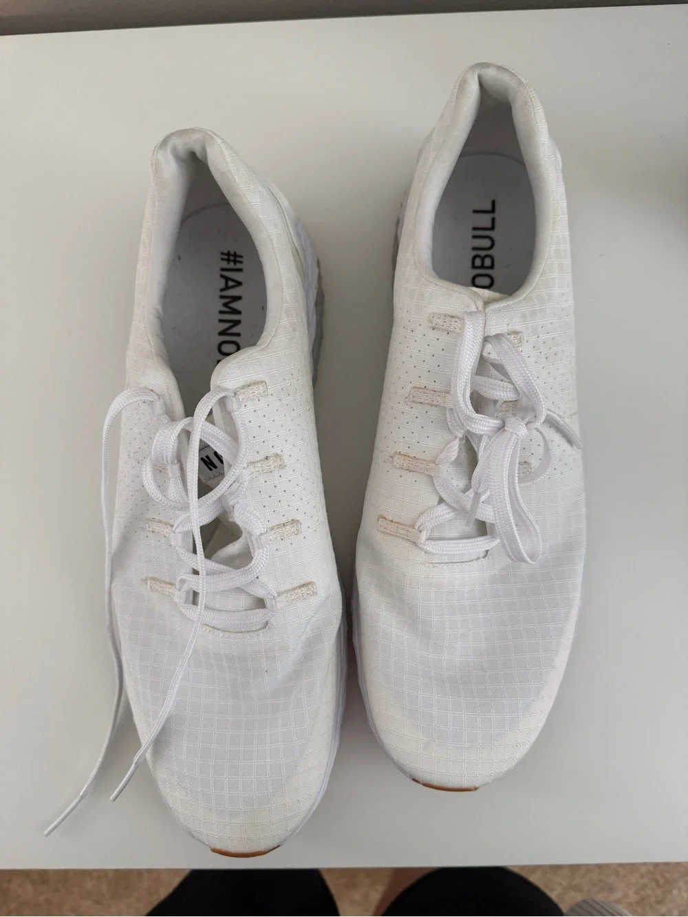 No Bull White Mens Sneakers